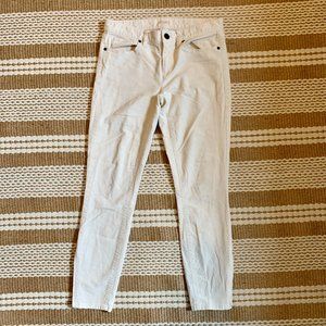 J. Crew Toothpick Cream Corduroy Pants